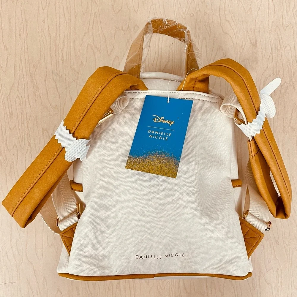 New Disney Danielle Nicole Thumper Mini Backpack Bambi Heart Rabbit Vegan Cream - Picture 5 of 6